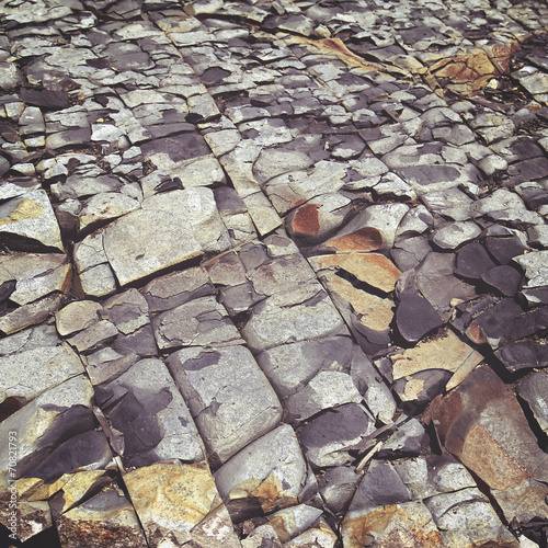 cracked stone rock in the style of grunge