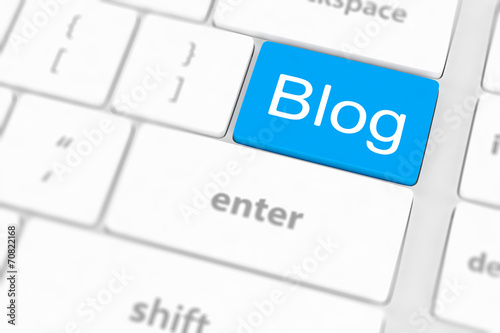 blog bloggar or inernet blogging concept with key photo