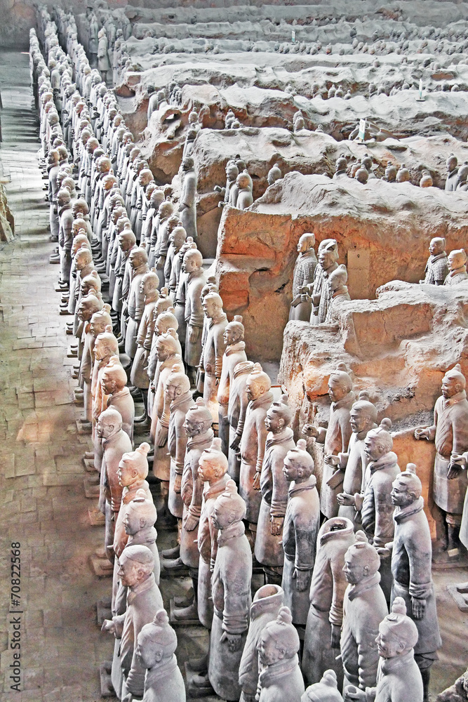 Terracotta sculptures in Xian.