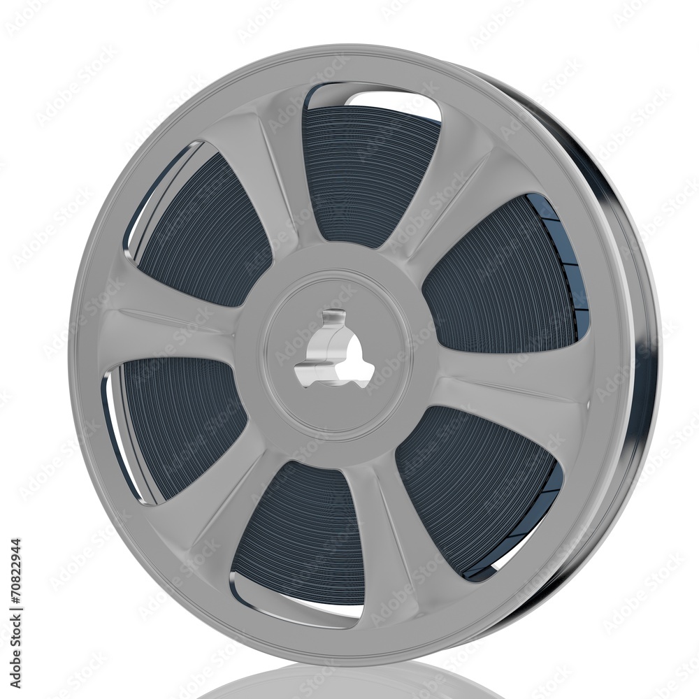 Obraz premium Old motion picture film reel