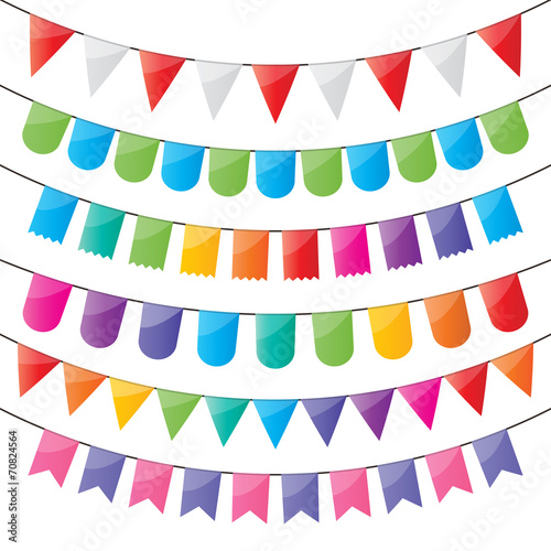 bunting and party flags