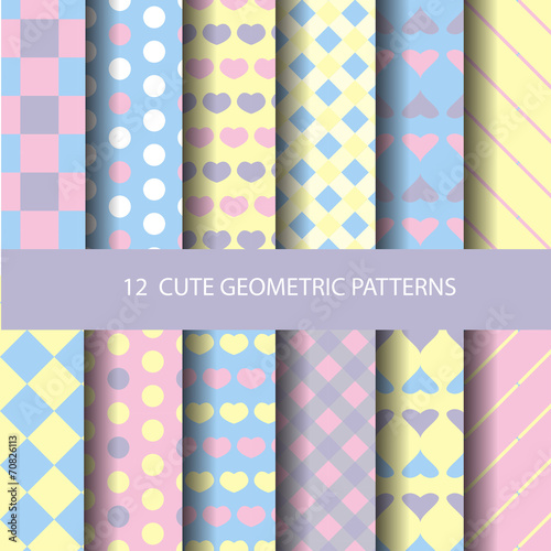 pastel geometric seamless p...
