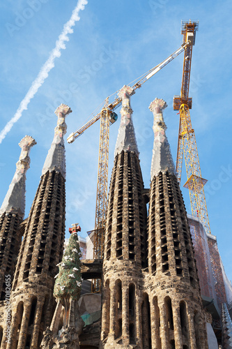 Sagrada Familia church, Barcelona, Spain.
