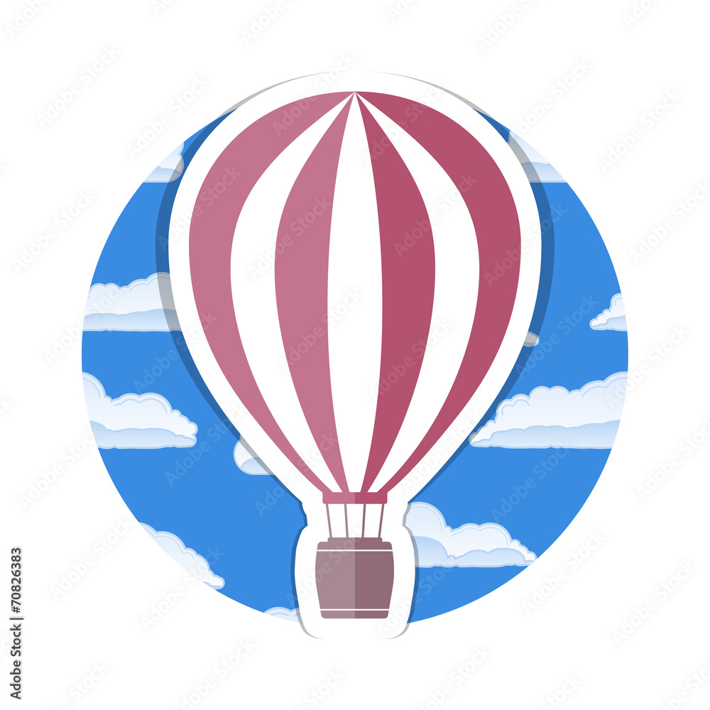 Naklejka premium Hot Air Balloon