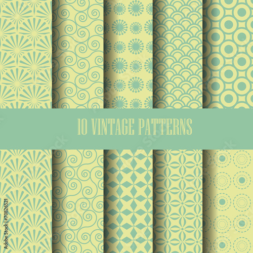vintage pattern set,Endless texture