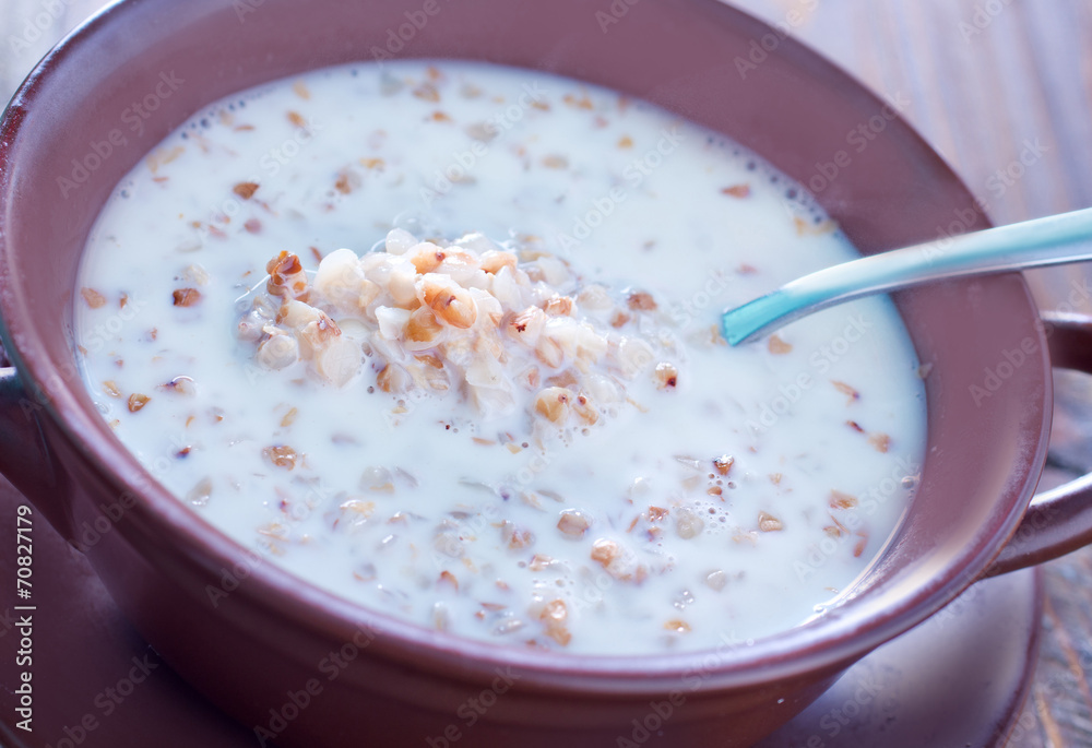 buckwheat with milk buckwheat with milk