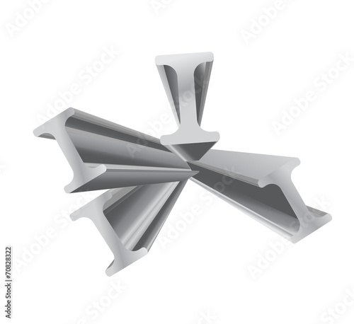 construction beam vector 3d object design