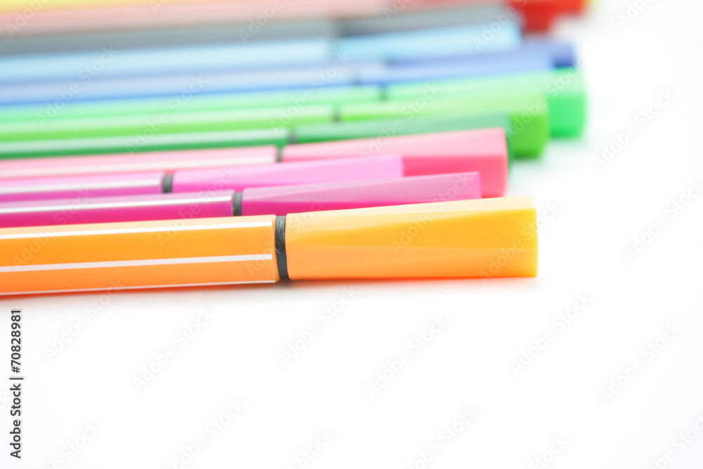 Colored felt pens Colored felt pens