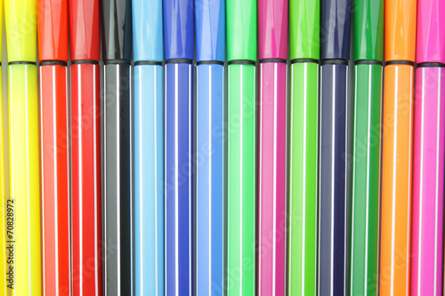 Colored felt pens