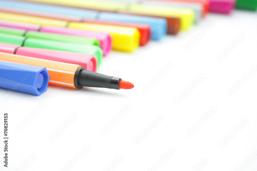 Colored felt pens Colored felt pens