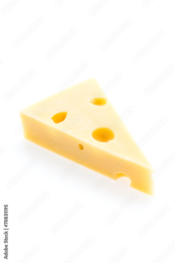 Cheese isolated on white