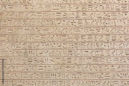 Egyptian hieroglyphs stone background