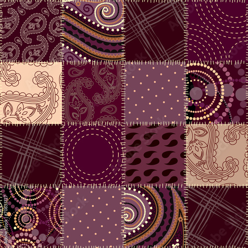 Seamless background patchwork