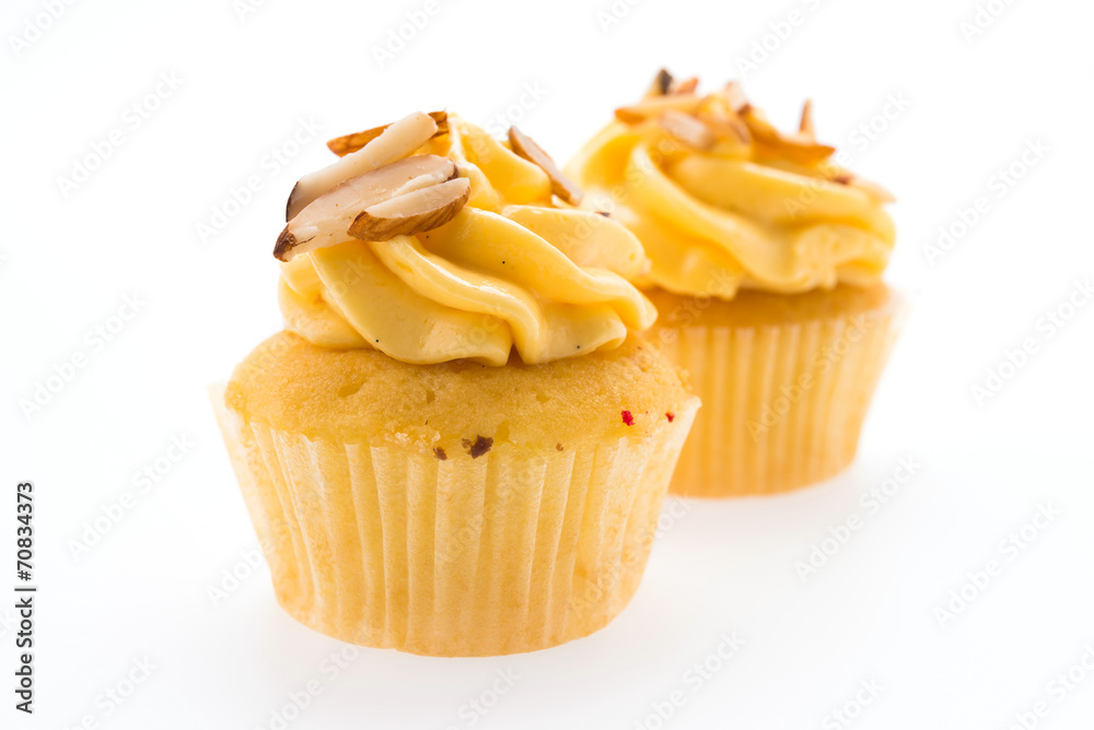 Cupcakes isolated on white Cupcakes isolated on white