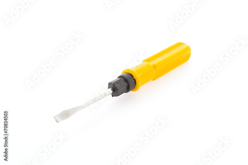 Screw driver isolated on white background