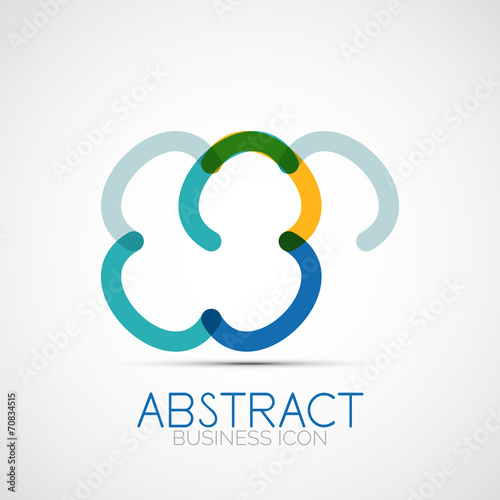 Line design loop logo