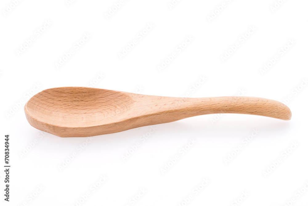 Wooden spoon isolated on white background Wooden spoon isolated on white background