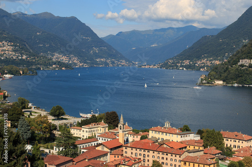 panorama sulla città di Como photo