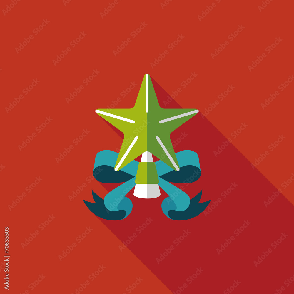Christmas star flat icon with long shadow,eps10 Christmas star flat icon with long shadow,eps10