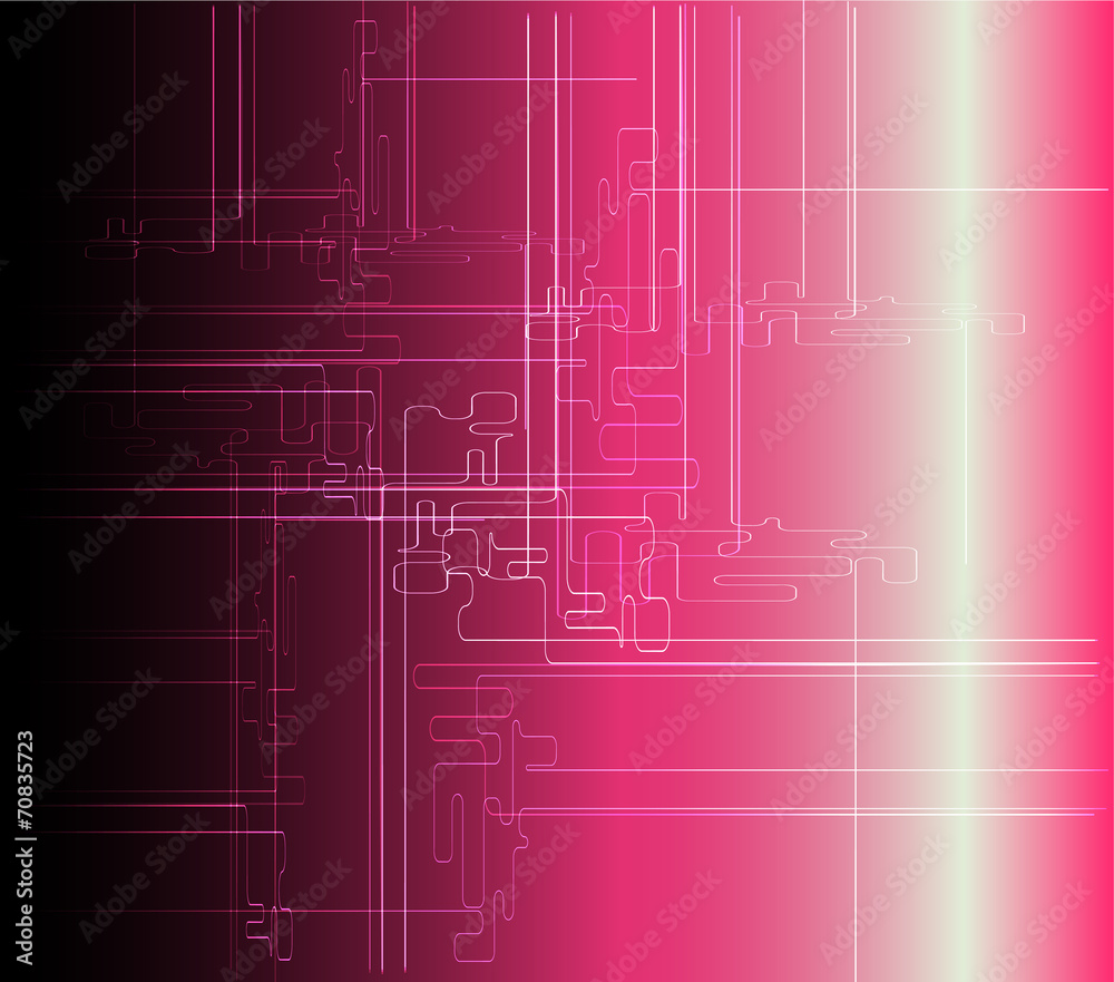 Abstract pink background technical vector