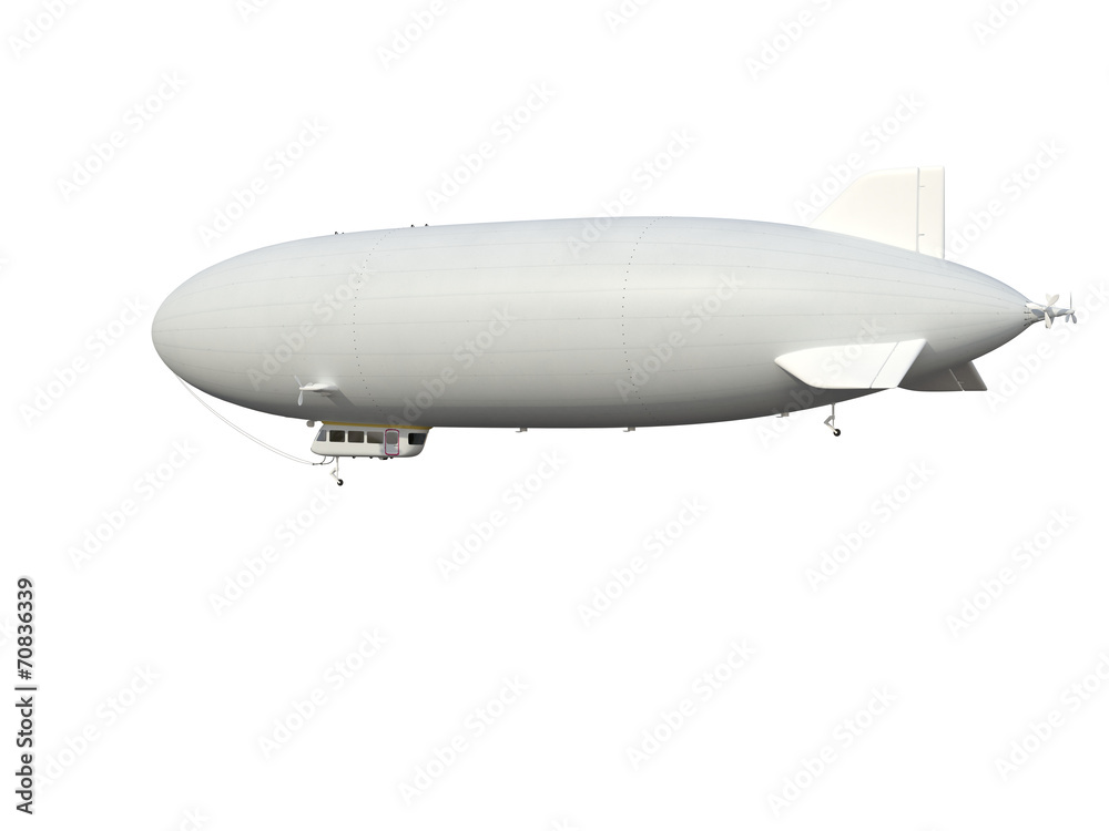 Illustrate of a airship