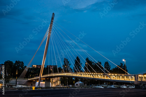 Cable-stayed bridge, Tampere.