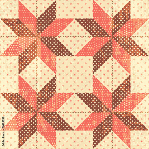 Patchwork stars background