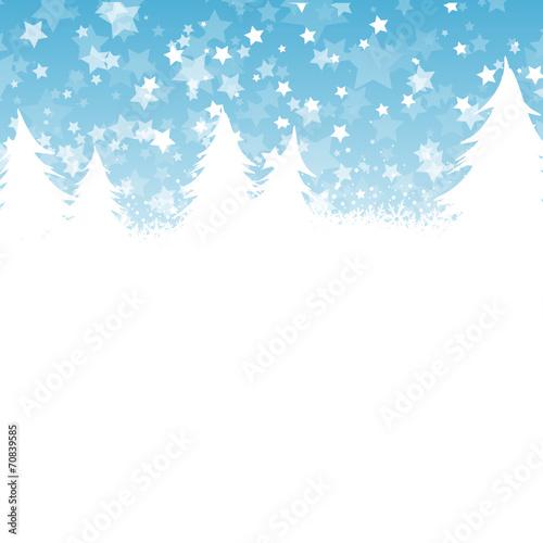 Weihnachtsdekoration Winter Wald Schnee Sterne