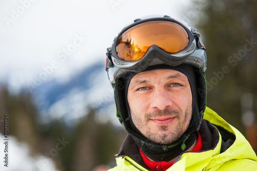 Portrait of male skier © Max Topchii