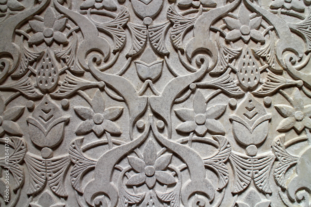 Relief of wall, Monserrate palace in Sintra