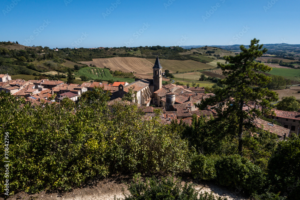 Paysage village Lautrec