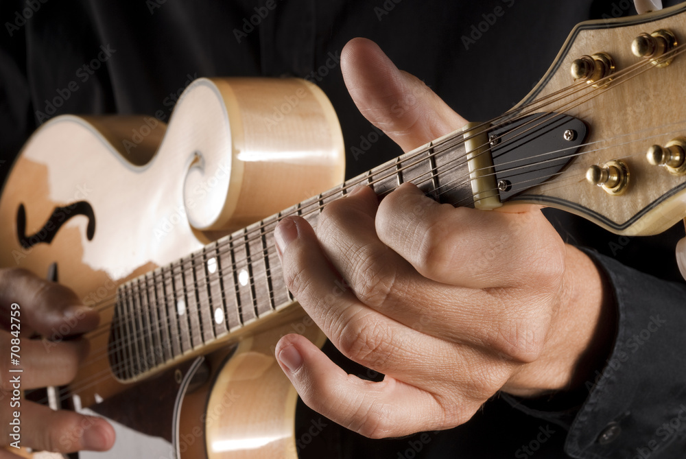 playing a classic mandolin Stock Photo Adobe Stock