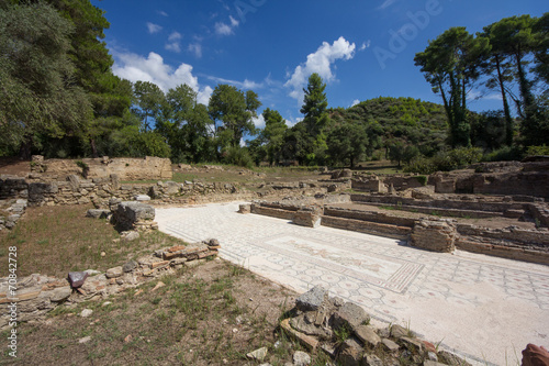 Ausgrabungsstätte Olympia Mosaikboden