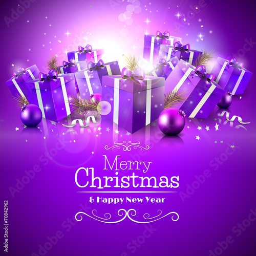 Luxury Christmas greeting card