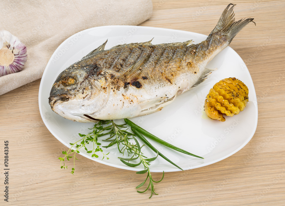 Grilled dorado Grilled dorado