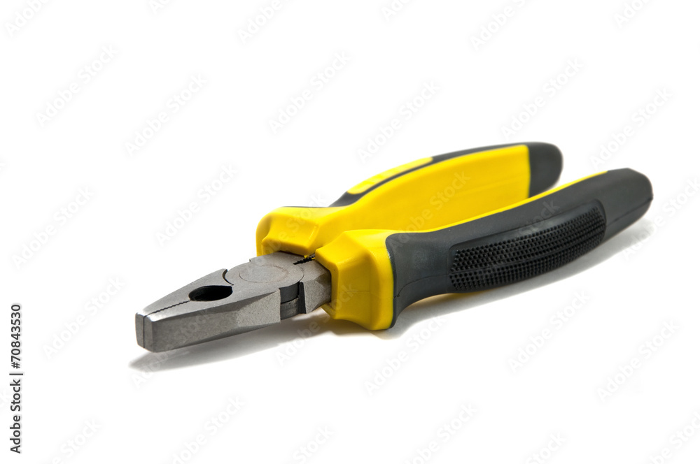 Pliers isolated on white background