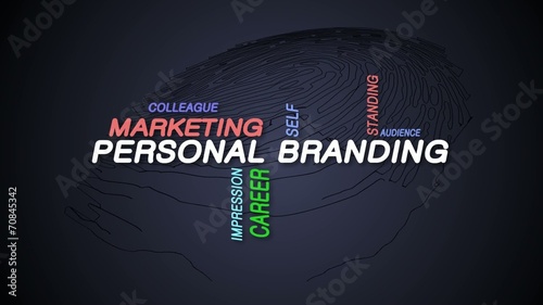 Personal branding is a concept of self marketing people photo