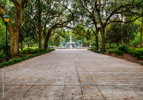 Forsyth Park in Savannah, GA photo