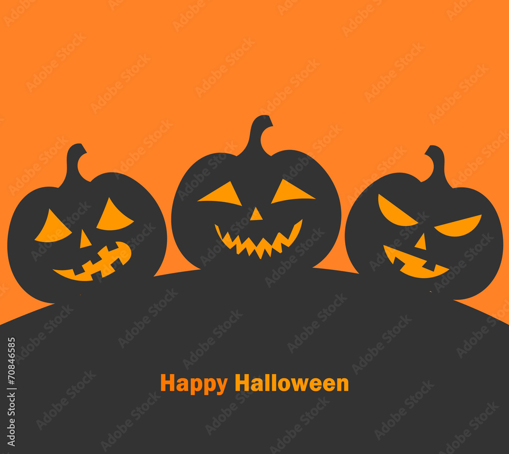 Jack o' lantern halloween pumpkins