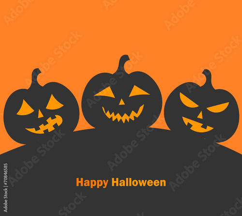 Jack o' lantern halloween pumpkins