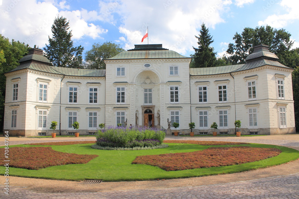 Fototapeta premium Łazienki w Warszawie - Pałac Myślewicki