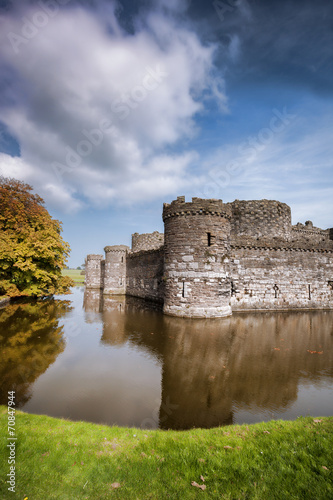 Famous Beaumaris Castle in Anglesey, North Wales, United Kingdom