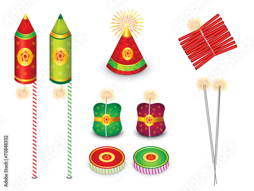 abstract multiple crackers background