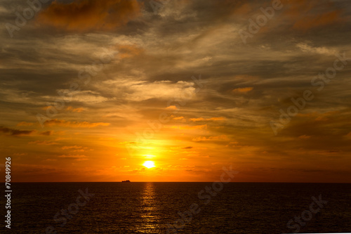 sunset over the Pacific ocean