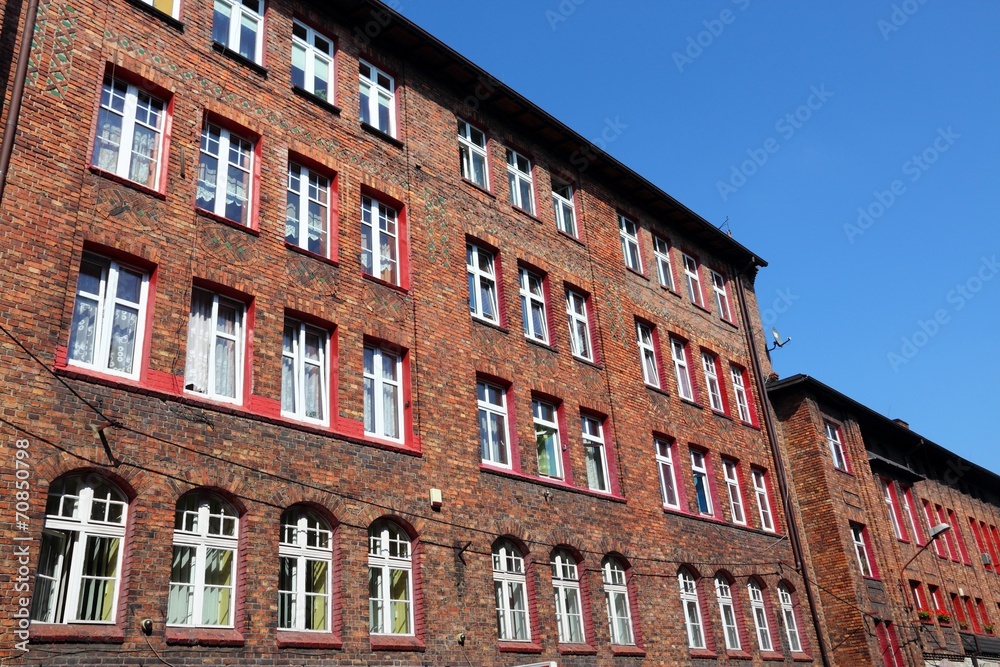 Fototapeta premium Katowice, Poland - Nikiszowiec historic district