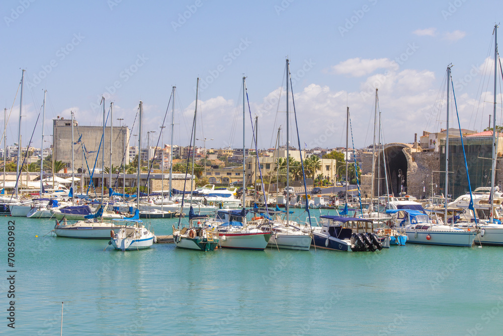 Harbor in Heraklion, Crete