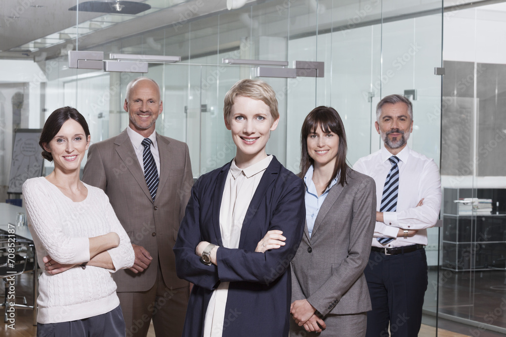 Germany, Munich, Group of businesspeople in office Germany, Munich, Group of businesspeople in office