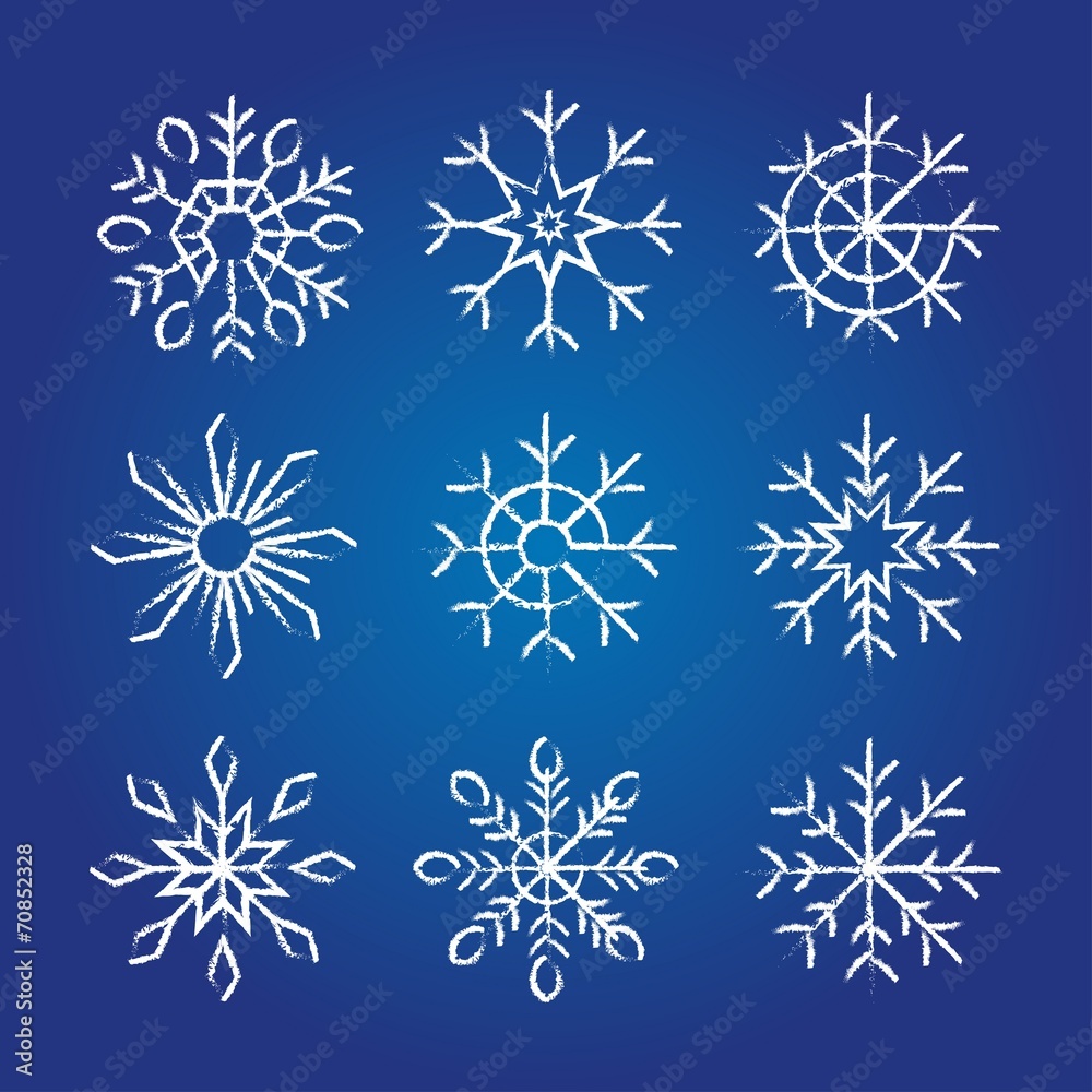 Decorative Snowflakes collection. Decorative Snowflakes collection.