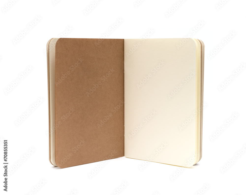 opened blank note books - soft pages texture - isolated on white opened blank note books - soft pages texture - isolated on white