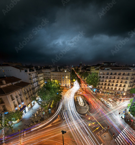 Madrid at dusk
